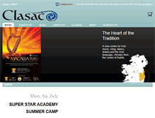 Tablet Screenshot of clasac.ie